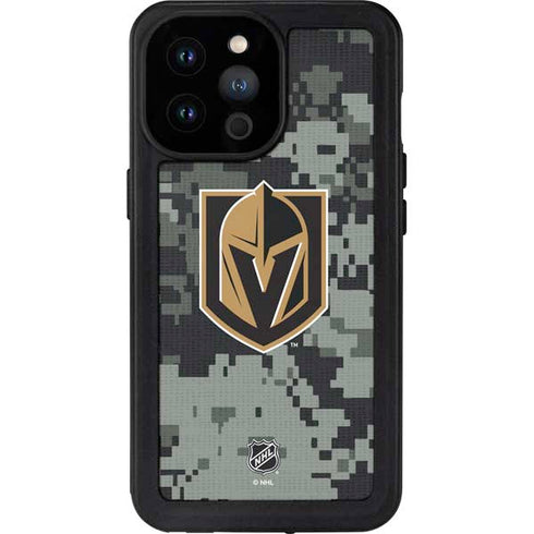 NHL Vegas Golden Knights Camo iPhone 14 Pro Max Waterproof Case