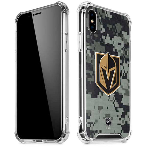 NHL Vegas Golden Knights Camo iPhone XS Max Clear Case