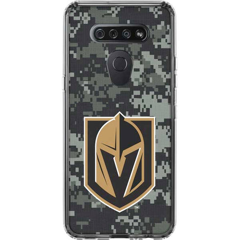 NHL Vegas Golden Knights Camo LG K51/Q51 Clear Case