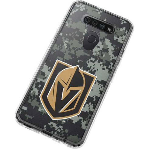 NHL Vegas Golden Knights Camo LG K51/Q51 Clear Case