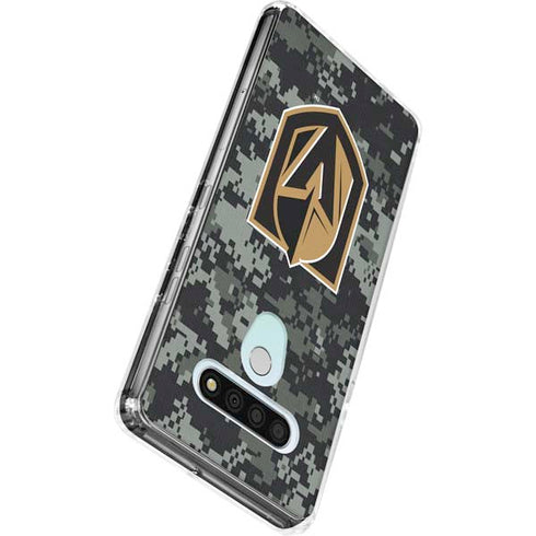NHL Vegas Golden Knights Camo LG Stylo 6 Clear Case