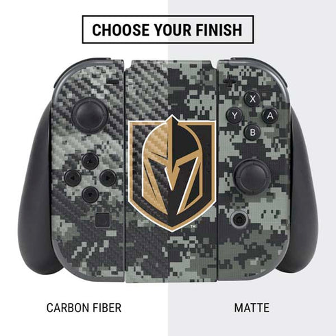 NHL Vegas Golden Knights Camo Nintendo Switch Bundle Skin