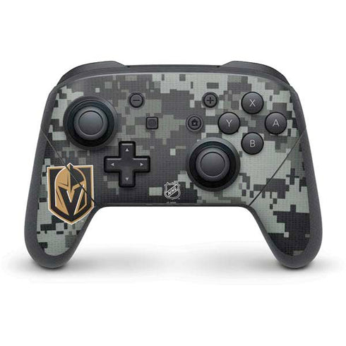 NHL Vegas Golden Knights Camo Nintendo Switch Pro Controller Skin