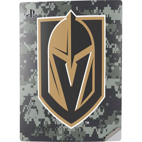 NHL Vegas Golden Knights Camo PS5 Digital Edition Console Skin