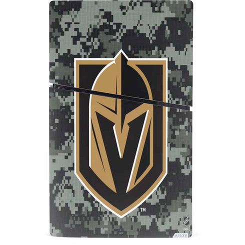 NHL Vegas Golden Knights Camo PS5 Slim Digital Edition Console Skin
