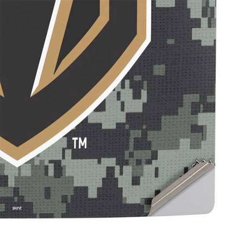 NHL Vegas Golden Knights Camo PS5 Slim Digital Edition Console Skin
