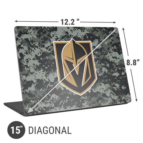 NHL Vegas Golden Knights Camo Universal Laptop 15in (12.2 x 8.8in) Skin
