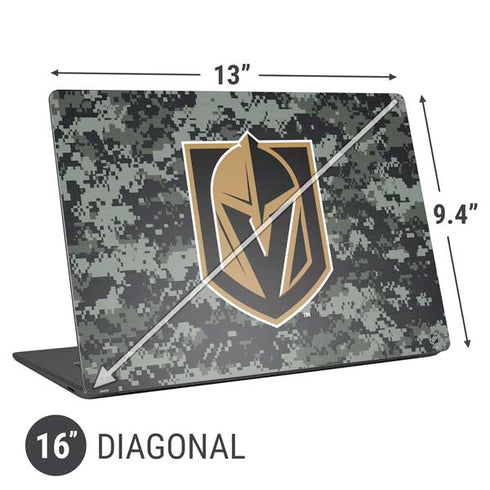 NHL Vegas Golden Knights Camo Universal Laptop 16in (13 x 9.4in) Skin