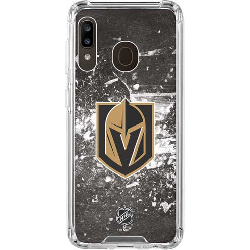 NHL Vegas Golden Knights Frozen Galaxy A30 Clear Case