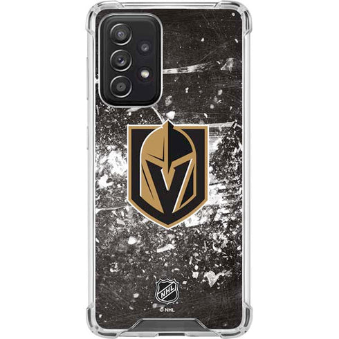 NHL Vegas Golden Knights Frozen Galaxy A52 5G Clear Case