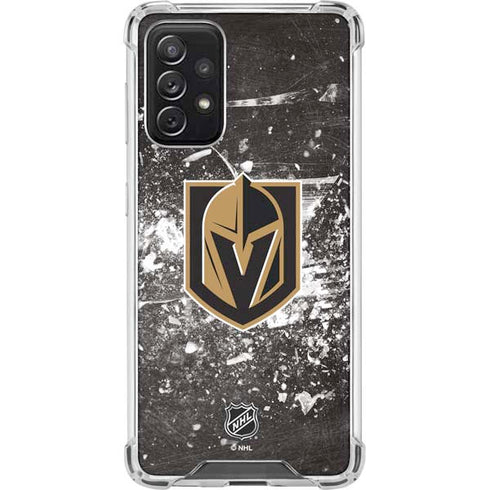 NHL Vegas Golden Knights Frozen Galaxy A72 5G Clear Case