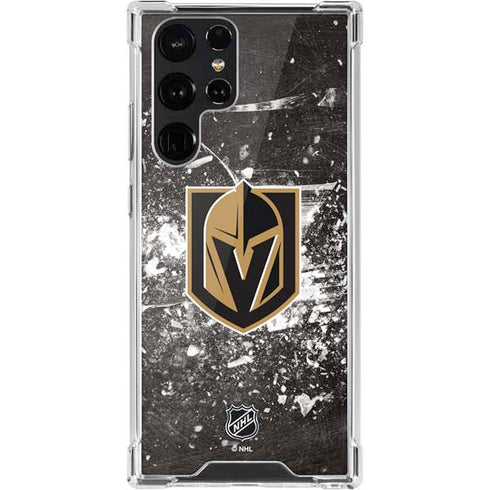 NHL Vegas Golden Knights Frozen Galaxy S22 Ultra Clear Case
