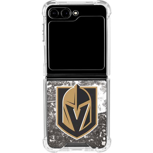 NHL Vegas Golden Knights Frozen Galaxy Z Flip5 5G Clear Case
