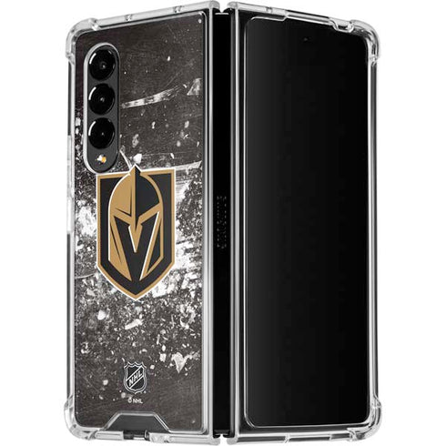 NHL Vegas Golden Knights Frozen Galaxy Z Fold4 5G Clear Case