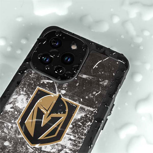 NHL Vegas Golden Knights Frozen iPhone 14 Pro Max Waterproof Case