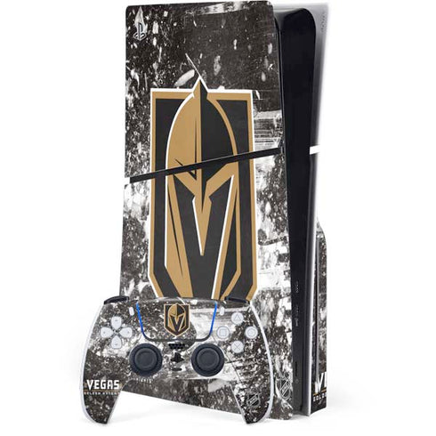 NHL Vegas Golden Knights Frozen PS5 Slim Disk Bundle Skin