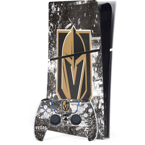 NHL Vegas Golden Knights Frozen PS5 Slim Digital Edition Bundle Skin