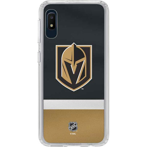 NHL Vegas Golden Knights Jersey Galaxy A10e Clear Case