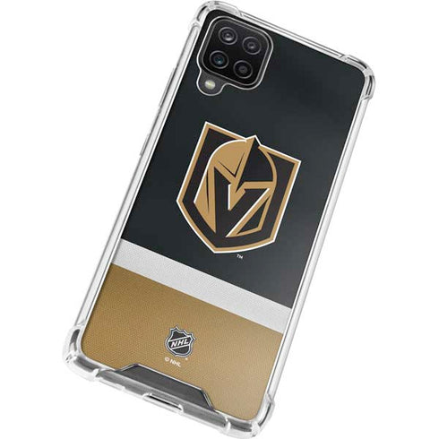 NHL Vegas Golden Knights Jersey Galaxy A12 Clear Case