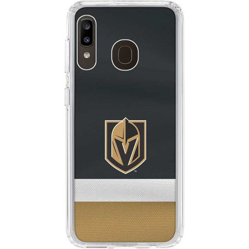 NHL Vegas Golden Knights Jersey Galaxy A20 Clear Case