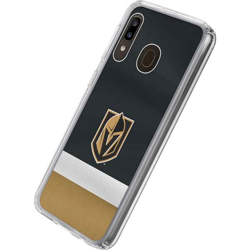 NHL Vegas Golden Knights Jersey Galaxy A20 Clear Case