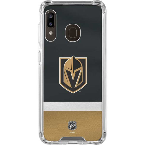 NHL Vegas Golden Knights Jersey Galaxy A30 Clear Case