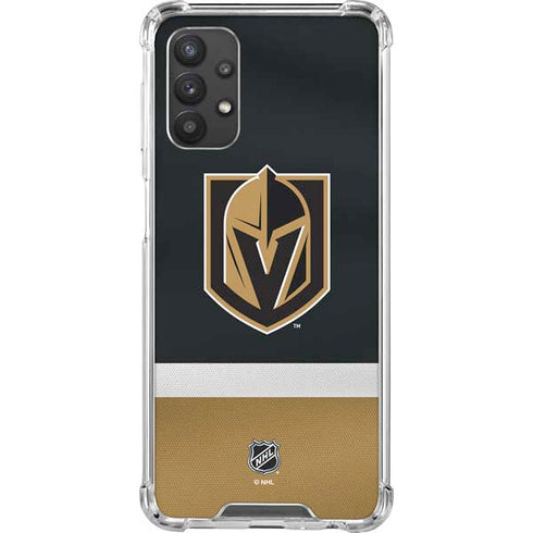 NHL Vegas Golden Knights Jersey Galaxy A32 5G Clear Case