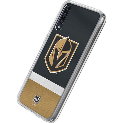 NHL Vegas Golden Knights Jersey Galaxy A50 Clear Case