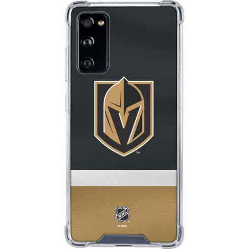 NHL Vegas Golden Knights Jersey Galaxy S20 FE Clear Case