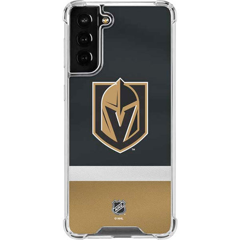 NHL Vegas Golden Knights Jersey Galaxy S21 FE Clear Case