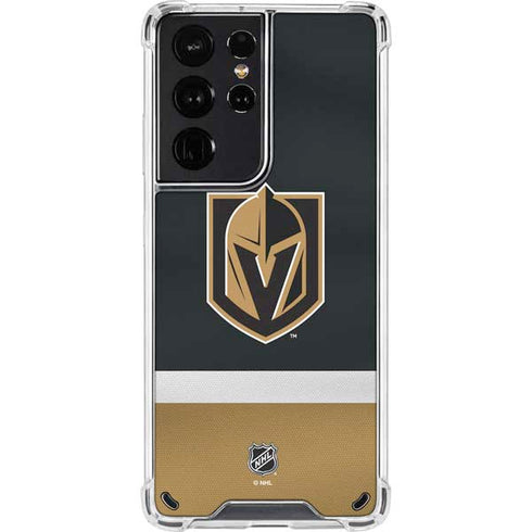 NHL Vegas Golden Knights Jersey Galaxy S21 Ultra 5G Clear Case