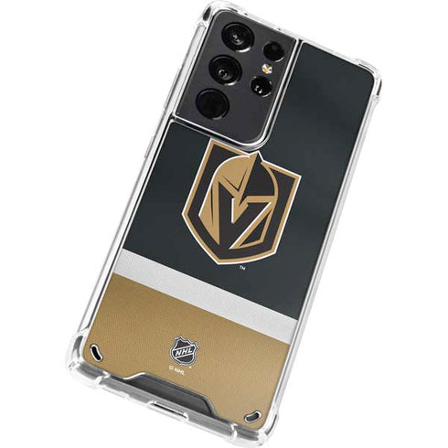 NHL Vegas Golden Knights Jersey Galaxy S21 Ultra 5G Clear Case