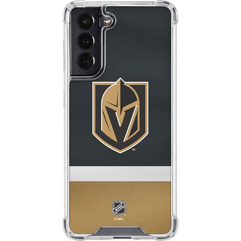 NHL Vegas Golden Knights Jersey Galaxy S22 Clear Case