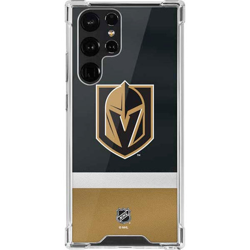 NHL Vegas Golden Knights Jersey Galaxy S22 Ultra Clear Case