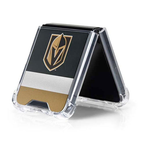 NHL Vegas Golden Knights Jersey Galaxy Z Flip5 5G Clear Case