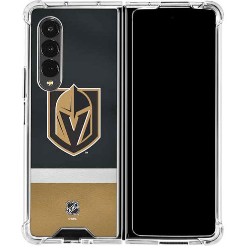 NHL Vegas Golden Knights Jersey Galaxy Z Fold4 5G Clear Case