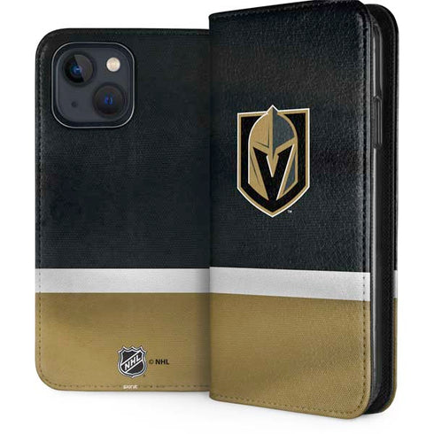 NHL Vegas Golden Knights Jersey iPhone 15 Plus Folio Case