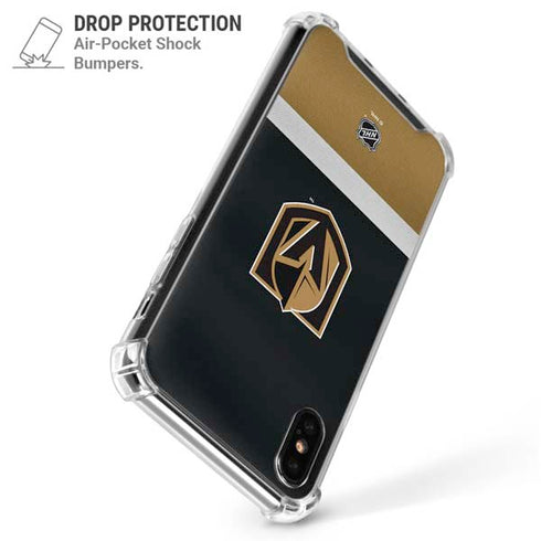 NHL Vegas Golden Knights Jersey iPhone XS Max Clear Case