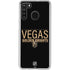 NHL Vegas Golden Knights Lineup Galaxy A21 Clear Case