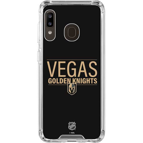 NHL Vegas Golden Knights Lineup Galaxy A30 Clear Case