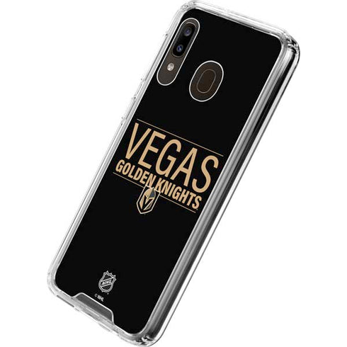 NHL Vegas Golden Knights Lineup Galaxy A30 Clear Case