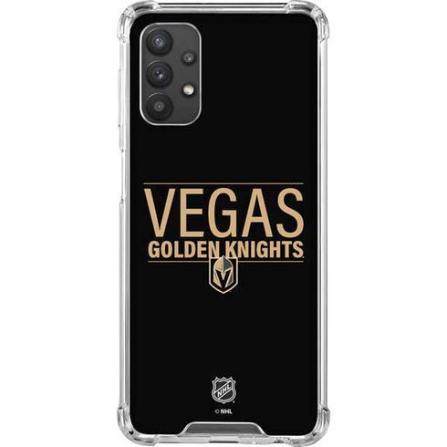 NHL Vegas Golden Knights Lineup Galaxy A32 5G Clear Case
