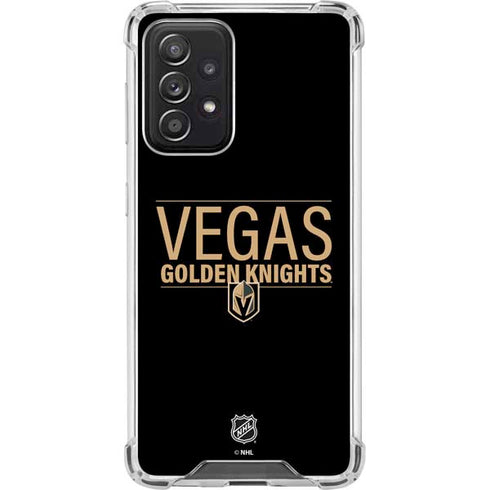 NHL Vegas Golden Knights Lineup Galaxy A52 5G Clear Case