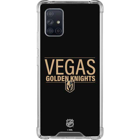 NHL Vegas Golden Knights Lineup Galaxy A71 5G Clear Case