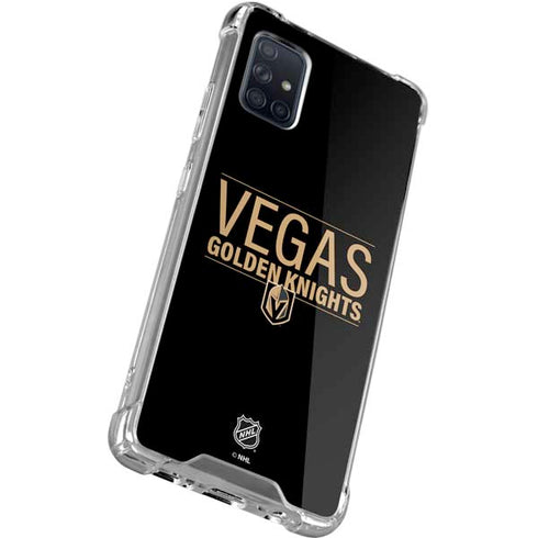 NHL Vegas Golden Knights Lineup Galaxy A71 5G Clear Case