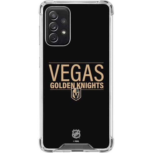 NHL Vegas Golden Knights Lineup Galaxy A72 5G Clear Case