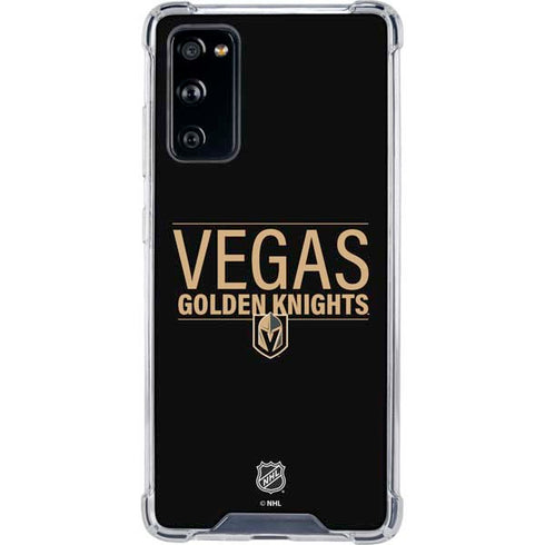 NHL Vegas Golden Knights Lineup Galaxy S20 FE Clear Case