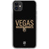 NHL Vegas Golden Knights Lineup iPhone 11 Clear Case