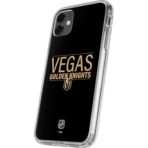 NHL Vegas Golden Knights Lineup iPhone 11 Clear Case