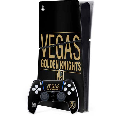 NHL Vegas Golden Knights Lineup PS5 Slim Digital Edition Bundle Skin